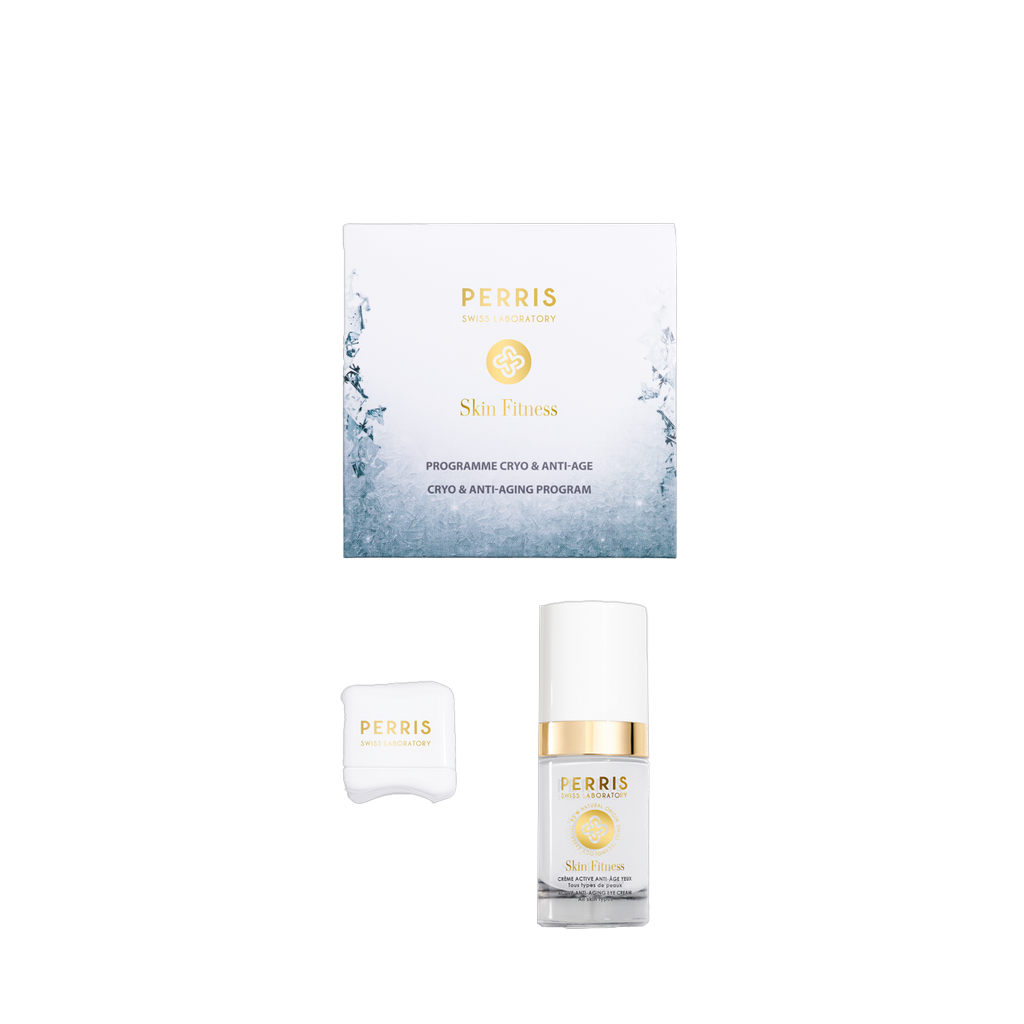 Skin Fitness ACTIVE ANTI-AGING EYE CREAM + KRYO CUBE Kit